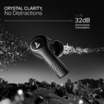 Boat Nirvana Crystl (2025 Launch), Transparent Case,Spatial Audio, ANC(~32dB), 100Hrs Battery,4Mics ENx,App Support, Bluetooth Earbuds, TWS Ear Buds Wireless Earphones with mic (Quantum Black) - Image 5