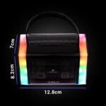 ZEBRONICS MELO Portable Bluetooth Speaker with 15W Output, USB, mSD, AUX, RGB, 10h Battery Backup, Passive Radiator, Voice Changing Wireless Mic, Remote Control with Integrated Mic - Image 5