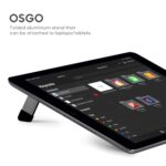 DailyObjects Tabletop Osgo - Adjustable Folding Laptop/Tablet Stand | Ideal tilt for Drawing/Writing/Viewing | Aluminum Finish | Suitable for Table/Desk/Bed | (Space Grey) - Image 3