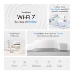 TP-Link Deco WiFi 7, Mesh BE5000 Whole House Up to 5013 Mbps with MLO, 2 x 2.5G Ports, Coverage up to 2000 Feet Deco BE25 (Pack of 3) - Image 4