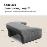 Frido Foam Lap Desk Pillow,Portable Computer Table & Laptop Lap Desk for Sofa,Bed,Floor,Ergonomic Gaming Desk Table with Arm Rest,Work Desk Accessories for Reading,Gaming,Studying,Grey Colour - Image 4