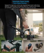 FeiyuTech SCORP 3 KIT Gimbal Stabilizer for DSLR and Mirrorless Camera,Built-in AI Tracking,Detachable Handle,3-Axis Gimbal for Sony/Canon/Nikon/Fujifilm, Max 7.721lbs,Touch Screen with Case - Image 3