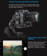 FeiyuTech SCORP 3 KIT Gimbal Stabilizer for DSLR and Mirrorless Camera,Built-in AI Tracking,Detachable Handle,3-Axis Gimbal for Sony/Canon/Nikon/Fujifilm, Max 7.721lbs,Touch Screen with Case - Image 4