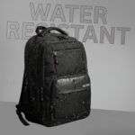 Half Moon Apex 35L Spacious Laptop Backpack for Men & Women | Water Resistant College & Office Bag with AUX/Headphone Port | Tear-Resistant Tech Backpack (Fits Up to 15.6 Inch Laptop) (Black) - Image 3