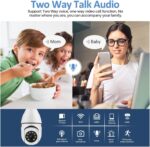 TP PLUS 3MP Full HD Smart Wi-Fi CCTV Home Security Camera 360° with Pan Tilt Bulb Camera View & Talk 128GB SD Card Support (Not Included) Perfect for Home Office Monitoring (Light Camera) - Image 4