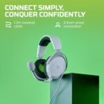 HyperX CloudX Stinger 2 Core - Official Xbox Licensed Gaming Headset, Lightweight Over-Ear headsets with mic, Swivel-to-Mute Function, 40mm Drivers (6H9B7AA), White - Image 3