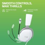 HyperX CloudX Stinger 2 Core - Official Xbox Licensed Gaming Headset, Lightweight Over-Ear headsets with mic, Swivel-to-Mute Function, 40mm Drivers (6H9B7AA), White - Image 5