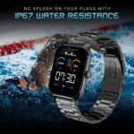 PunnkFunnk H18 Pro Smartwatch for Men & Women | 2.01" HD TFT Display | Bluetooth Calling | Heart Rate & SpO2 Monitor | Long Battery Life | IP67 Fitness Watch with Multiple Sports Modes- (Metal Black) - Image 4