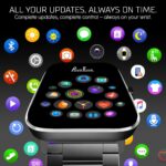 PunnkFunnk H18 Pro Smartwatch for Men & Women | 2.01" HD TFT Display | Bluetooth Calling | Heart Rate & SpO2 Monitor | Long Battery Life | IP67 Fitness Watch with Multiple Sports Modes- (Metal Black) - Image 5