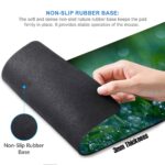 Gadgets WRAP Large Desk Mat Mouse Pad 11 x 23 Inch, Anti-Slip, Spill-Resistant, Ideal for Home, Office, Gaming Setups - Fresh Green Grass Bokeh - Image 4