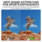 SJCAM SJ6 Pro 5K 24MP Dual Screen Action Camera Kit | 6axis gyro | 165° Ultra Wide | 2" Touch Screen | 30M Underwater with 3 x1000 mAh Batteries 32GB SD Card, Type-C Mic and Accessories Kits - Image 3