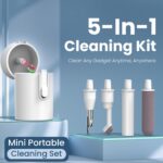 Portronics Clean U 5 in 1 Multi Function Electronics Cleaning Kit, Gadget Cleaning Kit, Soft Brush, Extension Rod, Cleaner for Earbuds, Earphone, Mobile Speakers & Jacks (White) - Image 3