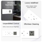 IOTICS Smart Wifi Switch Board: 6 x Switch & 1 x Smart Plug Module. Touch Control, Remote, App Control. Voice Control with Alexa & Assistant. Smart Touch Switch For Home Automation (White) - Image 6