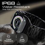 GOBOULT Newly Launched Trail Pro Smartwatch 2.01'' 3D Curved Screen+AMOLED, BT Calling 5.3, 600 Nits Brightness, IP68, 250+ Watchfaces, 120+ Sports Modes, SpO2 Tracking (Metal Black) - Image 6