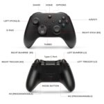 NITHO SMART 2 Wireless Controller for Switch, PC, Android & iOS | Gaming Gamepad with Hall Effect Trigger & Stick, Adjustable Turbo & Vibration, 6-Axis Motion Sensor, Programmable Buttons - Black - Image 3