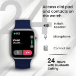 XTOUCH Smartwatch with Bluetooth Calling, Fitness Tracker, Heart Rate Monitor, Sports Modes, Built-in Speaker, Microphone, Contact Sync, Sleep Tracking, Smart Notifications (Blue) - Image 4