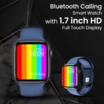 XTOUCH Smartwatch with Bluetooth Calling, Fitness Tracker, Heart Rate Monitor, Sports Modes, Built-in Speaker, Microphone, Contact Sync, Sleep Tracking, Smart Notifications (Blue) - Image 5