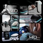 GOBOULT Astra Neo Bluetooth in Ear Earbuds with 70H Playtime, 40mm Bass Driver, Zen ENC Mic, Type-C Charging, Bluetooth 5.4, Low Latency Gaming, Made in India, Wireless Earbud (Black) - Image 3