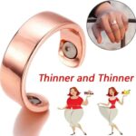 Pack of 1 Magnetic metal Ring Diabetes Control Blood Sugar Management Therapy Health Ring for Acupressure (rose gold) - Image 4