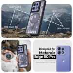 KAPAVER GPS Edition Back Cover Case Compatible with MagSafe, Magnetic Case for Motorola Edge 50 Pro(Leh-Ladakh)(Black) (Polycarbonate + TPU) - Image 3