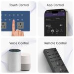 IOTICS Smart Wifi Switch Board: 12 x Switch & 2 Smart Plug Module. Touch Control, Remote, App Control. Voice Control with Alexa & Assistant. Smart Touch Switch Board For Home Automation (Blue) - Image 3