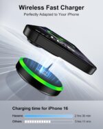 Magsafe Charger Samsung Wireless Charger Pad Fast Charging for Android Samsung Galaxy S25Ultra/S25/S24 FE/S23/S22/Z Flip 7/6, 15W Max Fast Magnetic Wireless ChargerStand for iPhone 17/16/15/14/13/12 - Image 3