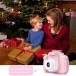 VeeDee Kids Camera Children Digital Cameras Toys 1080P 2.0" IPS Screen FHD Toddler Video Recorder Great Birthday Gifts for Kids with 16 gb SD Card (Pink) - Image 3