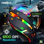Frontech Neo Ranger 3-in-1 Gaming Combo – RGB LED Backlit 104-Key Keyboard, 1200 DPI Optical Mouse & Anti-Skid Mouse Pad – USB Wired (KB-0040PC) - Image 4