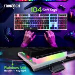 Frontech Neo Ranger 3-in-1 Gaming Combo – RGB LED Backlit 104-Key Keyboard, 1200 DPI Optical Mouse & Anti-Skid Mouse Pad – USB Wired (KB-0040PC) - Image 5