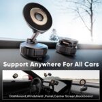 Estbuc Magnetic Phone Holder for Car [120+ LB Strongest Suction & 2800gf Strongest Magnetic] 360° Adjustable Car Phone Holder for Magsafe iPhone 17 Pro Max 16 15 14 13 12 Plus - Image 3