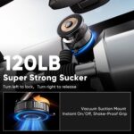 Estbuc Magnetic Phone Holder for Car [120+ LB Strongest Suction & 2800gf Strongest Magnetic] 360° Adjustable Car Phone Holder for Magsafe iPhone 17 Pro Max 16 15 14 13 12 Plus - Image 4
