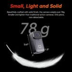 SJCAM C200Pro Mini Pocket Action Camera 4K30fps Optical 20MP | 1.33" HD Touch Screen | 40M Waterproof | 135° FOV, WiFi 5GHz | 6-Axis Gyro Stabilization, 1200mAh Battery, Fast C-Type Charge | Black - Image 3