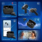 JBL Vibe Beam in-Ear Wireless Earbuds (TWS) with Mic,App for Customized Extra Bass Eq,32 Hours Battery&Quick Charge,Ip54 Water&Dust Resistance,Ambient Aware&Talk-Thru,Google Fastpair (Black) - Image 3