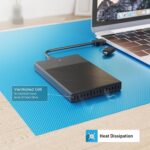 Hi-Speed Portable Hard Drive, Type-C and USB 3.0, 2-in-1 Mobile and PC Compatible Compatible,Mac,Laptop, PS4, iPad, Tablet, Mobile Ultra Slim HDD, 1 Year Warranty. (2 in 1 Type C & 3.0, 320GB) - Image 3