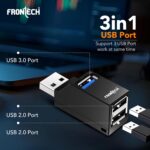 Frontech USB Hub | High-Speed USB 3.0 & 2.0 | Expand Your Ports | Blazing Fast Data Transfer & Compact Design | Backed by 1 Year Warranty (NC-0036) - Image 4