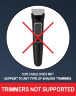FEDUS 1.8 Meter 2-pin L-Shape Universal Replacement AC Power Cord Cable Wire for LED TV, Printer, Play Station, Laptop PC Notebook Computer, Tape Recorder, Camera Black - Image 3