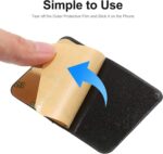 amazon basics Suction Phone Case Anti-Slip Silicone Hands-Free Sticky Pads for Phone Case Mount for Selfies Videos Mirror Shower Car Dashboard - Black,White,Brown (Pack of 3) - Image 4