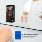 amazon basics Suction Phone Case Anti-Slip Silicone Hands-Free Sticky Pads for Phone Case Mount for Selfies Videos Mirror Shower Car Dashboard - Black,White,Brown (Pack of 3) - Image 5