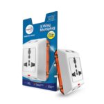 Wipro 3 Way Multiplug Adaptor with 1 Universal Sockets |Inbuilt Surge Protection & Power supply Indicator | Compact & Light weight | 6Amp Multiplug socket for Home, Office | Pack of 1 (White) - Image 3