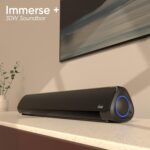 iGear Immerse+ 30W Bluetooth Soundbar Speaker | Heavy Bass, TWS Function, 4 Hrs+ Playback | BT v5.3, FM, Micro SD, USB & AUX | Mini Bluetooth Speaker, Sound bar for TV, Phone/Laptop/Projectors (Black) - Image 3