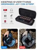 SUPCASE for Nintendo Switch 2 Carrying Case 2025, [12 Game Card Storage] [Military-Grade Protection] Spacious Portable Hard Shell Travel Bag for Nintendo Switch 2 Console & Accessories (Blue/Red) - Image 3