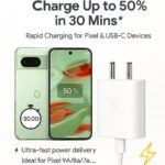 Google 30W Original Type C Fast Charger Adapter for Pixel Phones | USB-C PD & PPS Rapid Charging | for Pixel 10/Pro/XL/Fold/9 XL/9 Pro/9/9a/8 pro/8/8a/7/7a/6/6a/5/4XL, Other Type-C Devices, White - Image 3
