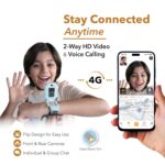 imoo Kids Watch Phone Z7 [4G Cellular + GPS + Health], 4G Smartwatch, HD Video & Voice Call, GPS Enabled with 14 Days Historical Track, Kids Emotion Detector, HeartRate, Body Temp., SPO2 (Blue) - Image 3