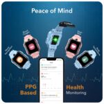 imoo Kids Watch Phone Z7 [4G Cellular + GPS + Health], 4G Smartwatch, HD Video & Voice Call, GPS Enabled with 14 Days Historical Track, Kids Emotion Detector, HeartRate, Body Temp., SPO2 (Blue) - Image 4