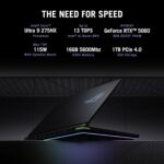 ASUS ROG Strix G16, Intel Core Ultra 9 275HX, Gaming Laptop(RTX 5060-8GB/115W TGP/16GB/1TB /2.5K QHD+/16"/240Hz/90WHrs/Windows 11/M365 Basic (1Year)*/Office Home 2024/Eclipse Gray/) G615LM-S5128WS - Image 4