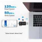 EVM EnXO 64GB OTG Flash Drive USB 3.2 Gen 1 – High-Speed Dual USB Type-C & Type-A Pendrive, Upto 120MB/s Read Speed, for Smartphone, Laptop & Tablet, 10-Year Warranty (ENXO/64GB) - Image 5