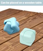 Stress Relief Toys Adults, 2-Pack Fidget Toys for Anxiety Relief, Multifunctional Sensory Fidget Cube for Adults and Kids, Office Desk Gadgets for Focus Enhancement (Mint Green, Baby Blue) - Image 4
