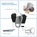 Techzere Laptop Stand Portable Zinc Alloy Mini Stand Laptop Riser Invisible Foldable Ergonomic Stand Cooling Pad (Silver-1 Pair) - Image 4