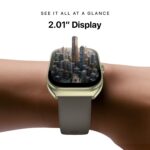 Noise Icon Arc 2.01" Immersive Curved Display Smartwatch, 10-Day Battery, 1ATM Water Resistant, Functional Crown, 100+ Sports Modes, Health Suite™, Voice Assistant, Built-in Games (Nickel Brown) - Image 3