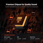 Fosi Audio SK02 DAC Amp Headphone Amplifier Desktop USB C to AUX Digital to Analog Audio Converter Adapter Preamp Optical to 3.5mm 4.4mm Balanced Combo for Home Audio System - Image 5